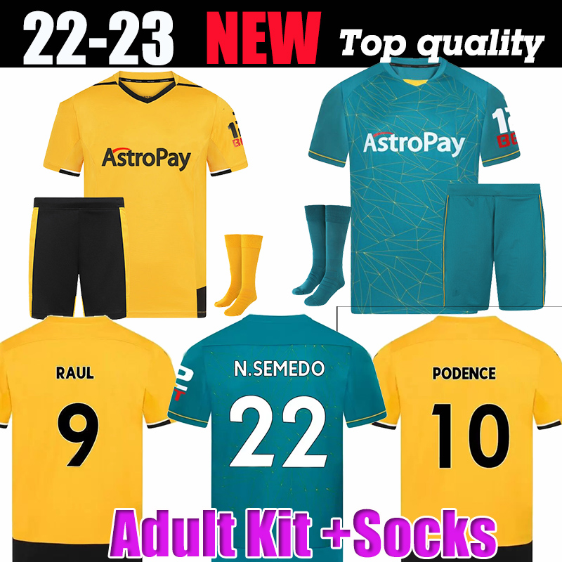 Adutl suit 2022 2023 Wolves Soccer Jerseys ADAMA KILMAN SEMEDO RAUL NETO NEVES Wanderers J.OTTO PODENCE GIBBS WHITE 22 23 Wolverhampton Football Shirts Uniform
Adutl suit 2022 2023 Wolves Soccer Jerseys ADAMA KILMAN SEMEDO RAUL NETO NEVES Wanderers J.OTTO PODENCE GIBBS WHITE 22 23 Wolverhampton Football Shirts Uniform
