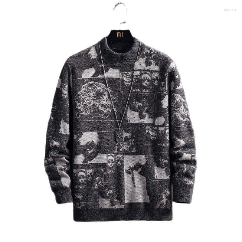 Men' Sweaters Men' Sweater Autumn Winter Anime Pattern Slim Men Round Collar Pullovers 2022 Casual Thick Knitwear Warm MensMen' Olga2, Black
Men' Sweaters Men' Sweater Autumn Winter Anime Pattern Slim Men Round Collar Pullovers 2022 Casual Thick Knitwear Warm MensMen' Olga2, Black