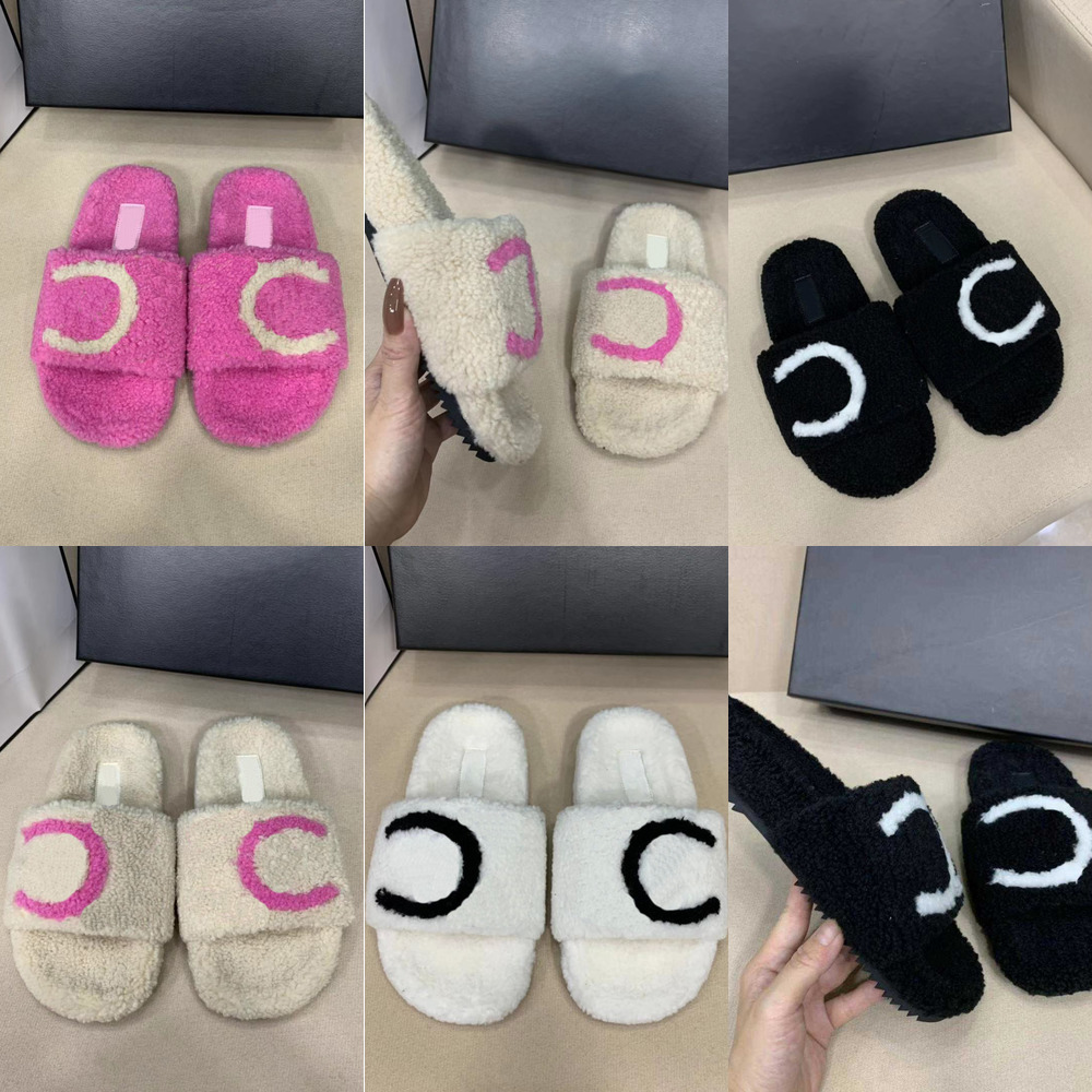 Womens Luxury lady Designer Slippers Ladies wool Slides Winter Fur Fluffy Furry Warm C letters Plush Sandals Comfortable Fuzzy Girl Flip Flop Slipper 35-42, Chmt7261
Womens Luxury lady Designer Slippers Ladies wool Slides Winter Fur Fluffy Furry Warm C letters Plush Sandals Comfortable Fuzzy Girl Flip Flop Slipper 35-42, Chmt7261