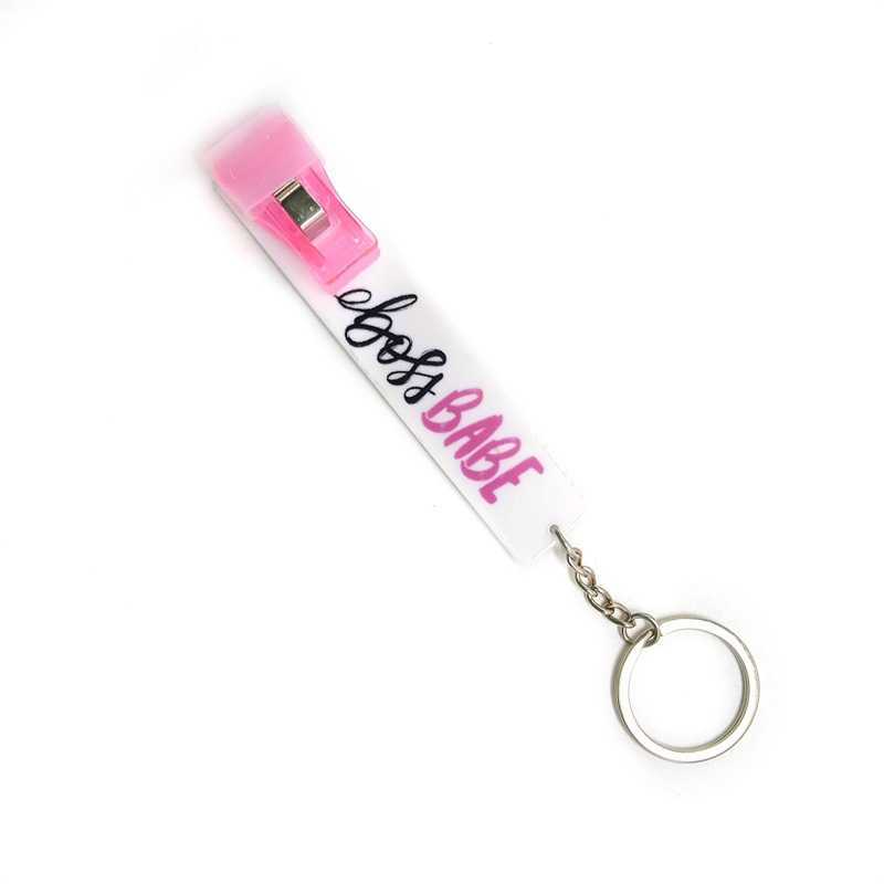 Credit Card Puller Clip Key Rings Acrylic Debit Bank Card Grabber For Long Nail Atm Keychain Cards Clip Nails Tools