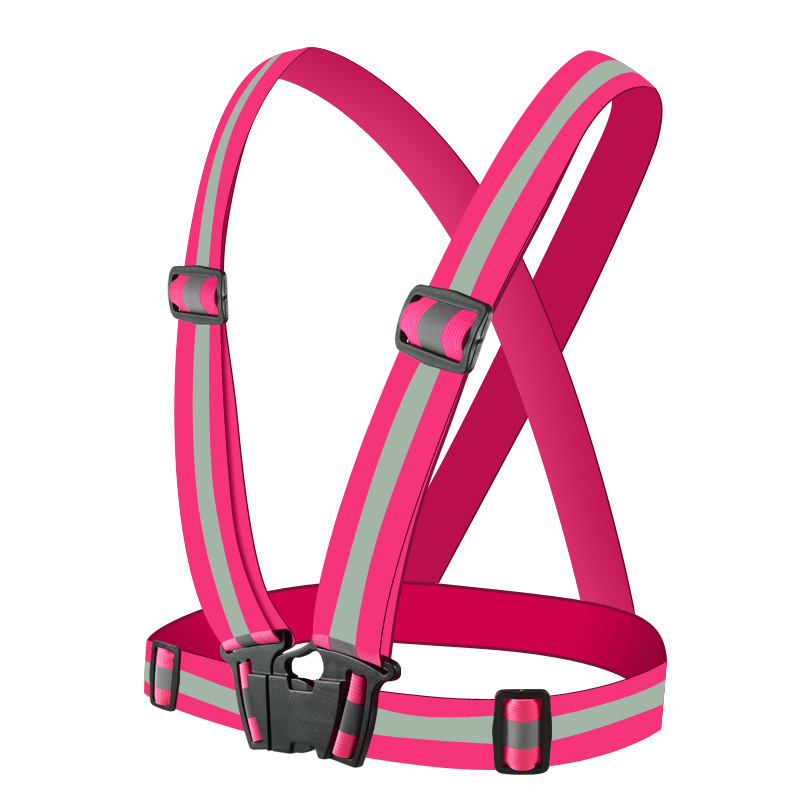 Safety Gear Reflective Vest Clothing High Visibility Day And Night Adjustable & Elastic Strip Vest Jacket For Running Cycling Outdoor