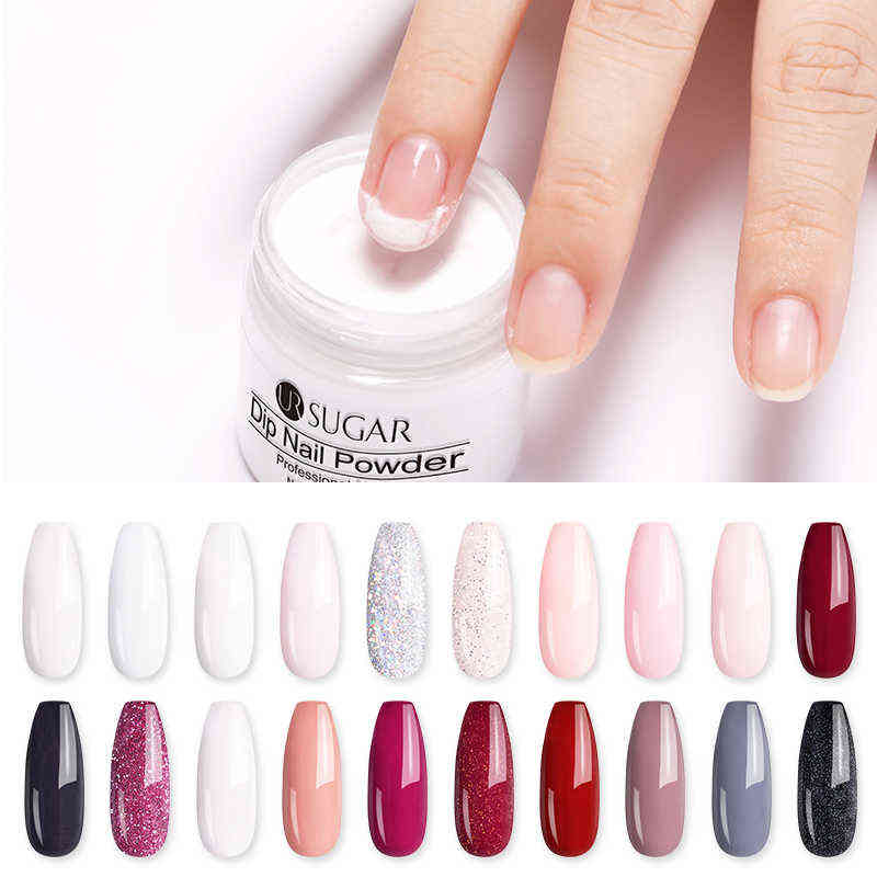 NXY Nail Gel Solid Dipping Powder White Clear Acrylic Dust Chrome Pigment for s Art 0328