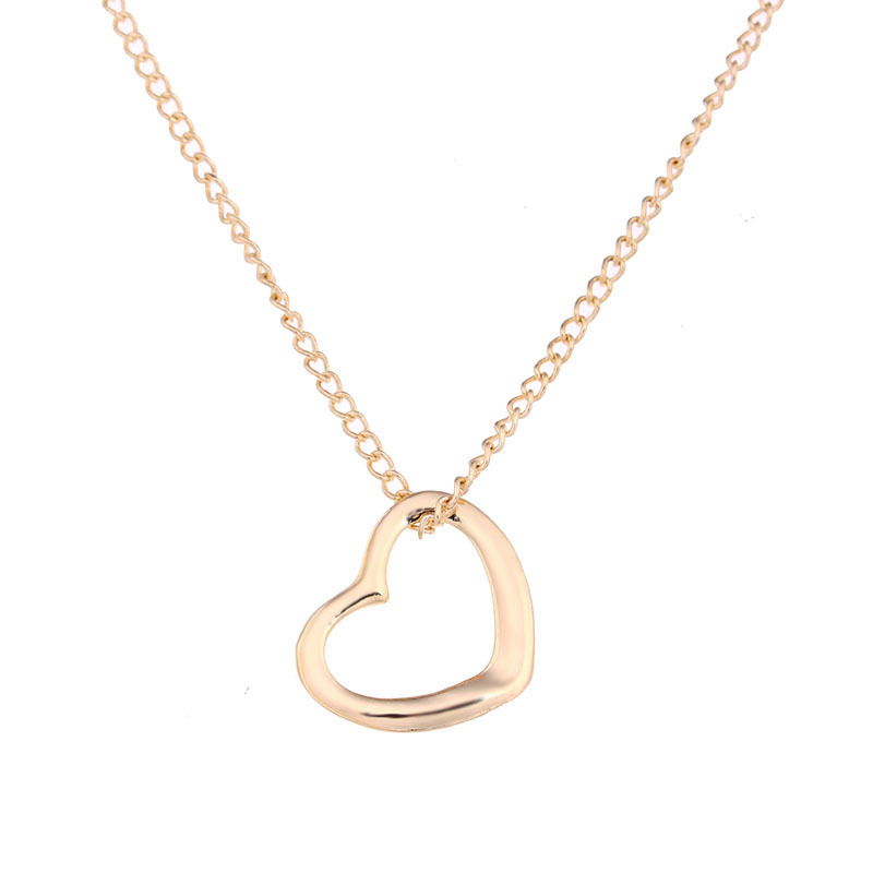 Dogeared Necklace With Gift card I Love You Heart Pendant For women Gold Color Link Fashion Jewelry Gift