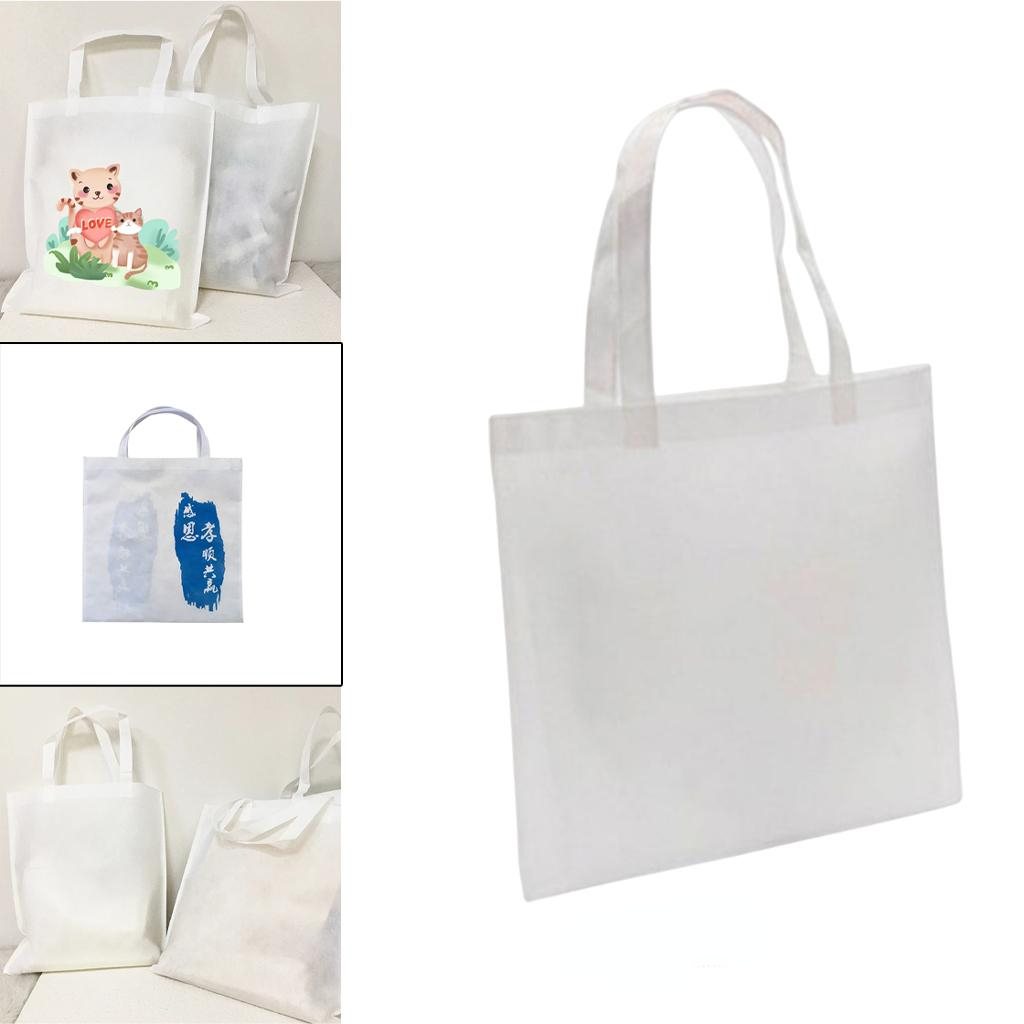 White Sublimation Non Woven Fabric Shopping Bag Heat Press Printable Custom Grocery Tote Bag with Handles for DIY Decorating 0527
White Sublimation Non Woven Fabric Shopping Bag Heat Press Printable Custom Grocery Tote Bag with Handles for DIY Decorating 0527