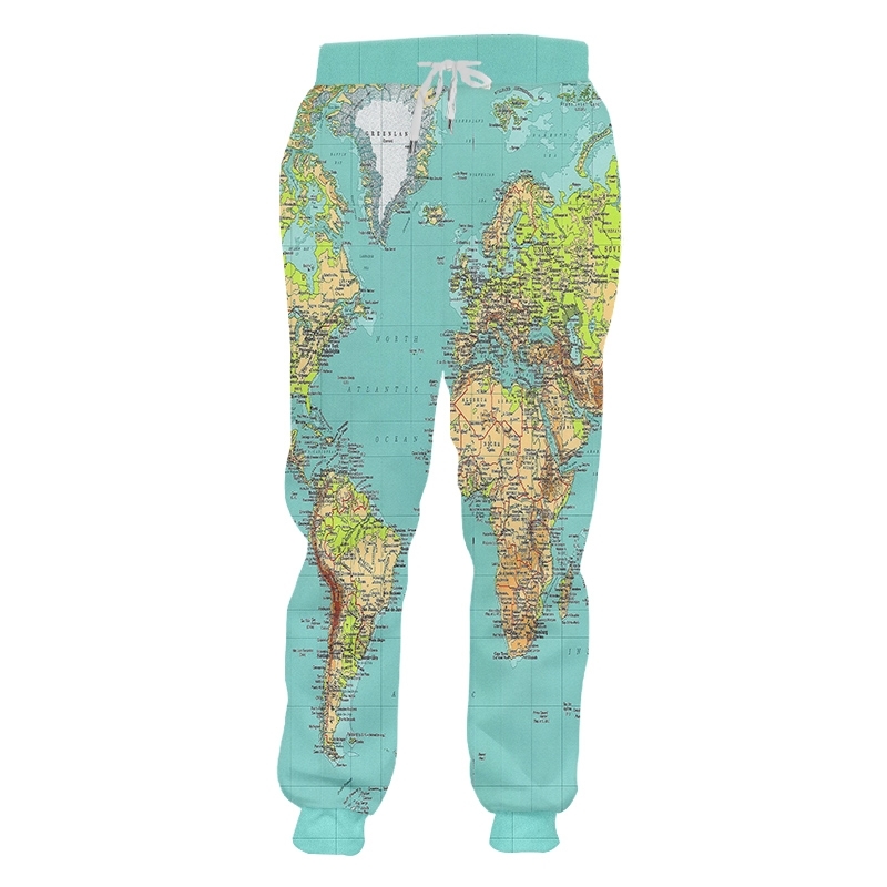 CJLM 3D Joggers Haren Pants MenWomen Cool Loose Sweat Fashion Print Map Sweatpants Men Casual Long Trousers Suppliers 220623