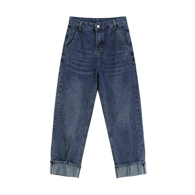 Jeans Women' Autumn Clothing New Retro Hip Trousers Are Thin High-waisted Straight Loose-fitting Harlan Trousers Tide Casual T220728, Blue
Jeans Women' Autumn Clothing New Retro Hip Trousers Are Thin High-waisted Straight Loose-fitting Harlan Trousers Tide Casual T220728, Blue