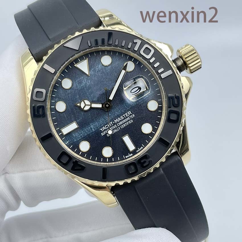 Classic Mens Watch Stainless Steel Precision Gold eagle eye shell dial Automatic Rubber strap Waterproof 42mm gold silver black shell face