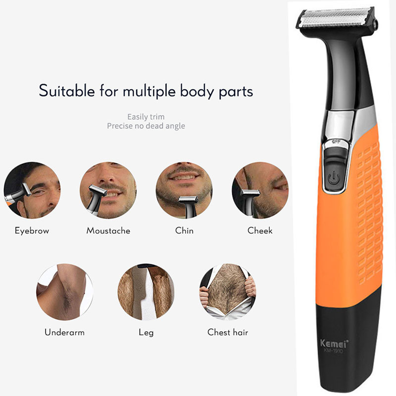 Kemei Men's Shaver Hair clipper Electric shaver for men Shaving machine Trimmer for men Beard Razor Nose and ear trimmer 220322