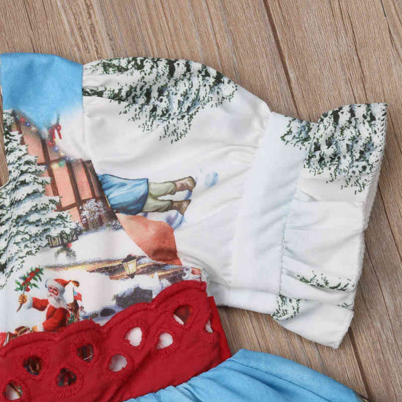 Christmas Princess Dress Toddler Girls Outfits Kids Baby Girl Bowknot Party XMAS Gown Formal Dress Come L260529 - view 5