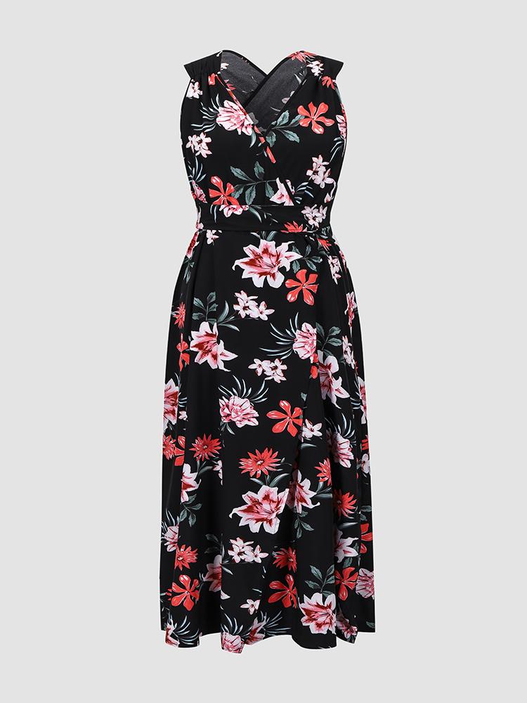 Plus Size Dresses Women Summer Floral Print Dress V Neck Sleeveless Off Shoulder Floor Length Female Fashion Casual ClothingPlus, As pic
Plus Size Dresses Women Summer Floral Print Dress V Neck Sleeveless Off Shoulder Floor Length Female Fashion Casual ClothingPlus, As pic