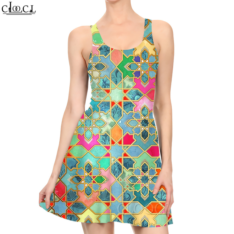 Women Dress Colorful Geometric Pattern 3D Printed Mini Dress for Fashion Sleeveless Sexy Beach Dresses Female Clothes 220616, Mini dress 6
Women Dress Colorful Geometric Pattern 3D Printed Mini Dress for Fashion Sleeveless Sexy Beach Dresses Female Clothes 220616, Mini dress 6