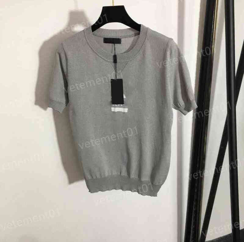Designer Womens T-Shirts Chest Letter Print Short Sleeve Knit Shirts Summer Fashion Breathable T-Shirt Luxury High Quality Summer Tees 0912
Designer Womens T-Shirts Chest Letter Print Short Sleeve Knit Shirts Summer Fashion Breathable T-Shirt Luxury High Quality Summer Tees 0912