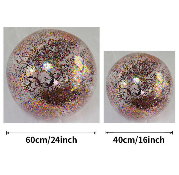 16inch 24inch giant Inflatable Beach Ball Multi-colour Outdoor game sport pvc Balls swim pool Sports Balloon Water Toys Summer Toys For Children adult