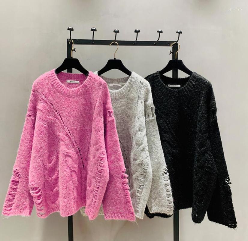 Women's Sweaters 2022 Fall/Winter Round Collar Pullover Sweater Loose Jumper Midi Long Twist Broken Hole Knitted Oversized Jemi22, Black
Women's Sweaters 2022 Fall/Winter Round Collar Pullover Sweater Loose Jumper Midi Long Twist Broken Hole Knitted Oversized Jemi22, Black