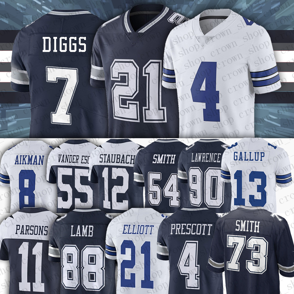 4 Dak Prescott Ezekiel Elliott Football Jerseys 7 Trevon Diggs CeeDee Lamb Micah Parsons DeMarcus Lawrence Tyler Smith Sam Williams, Men(niu zai) 
4 Dak Prescott Ezekiel Elliott Football Jerseys 7 Trevon Diggs CeeDee Lamb Micah Parsons DeMarcus Lawrence Tyler Smith Sam Williams, Men(niu zai)