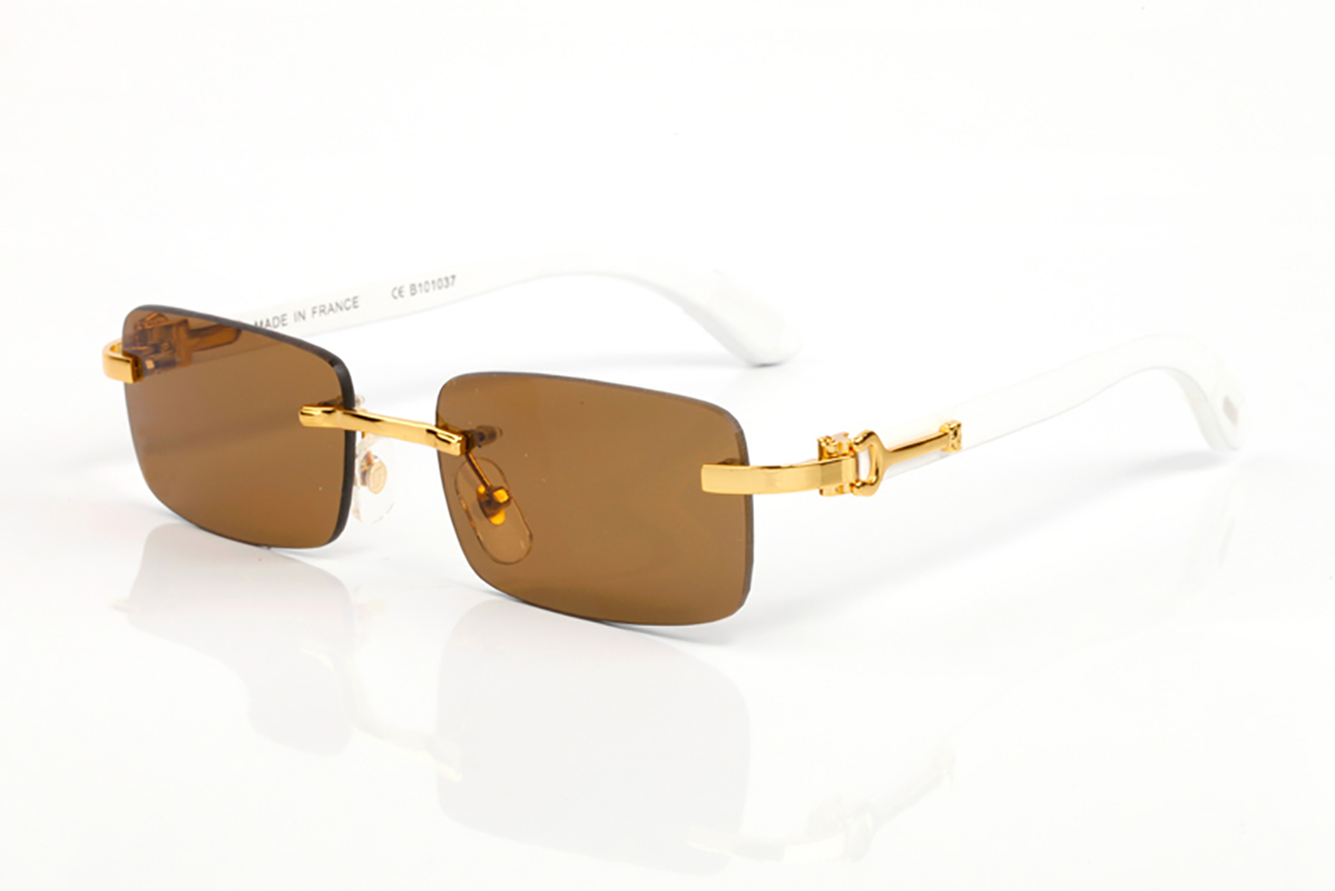 Fashion Sunglasses Brand Designer Glasses for Men and Woman Buffalo Horn Glasses Acetate Wood Frame Short Hardware Styles UV400 Lenses Eyeglasses