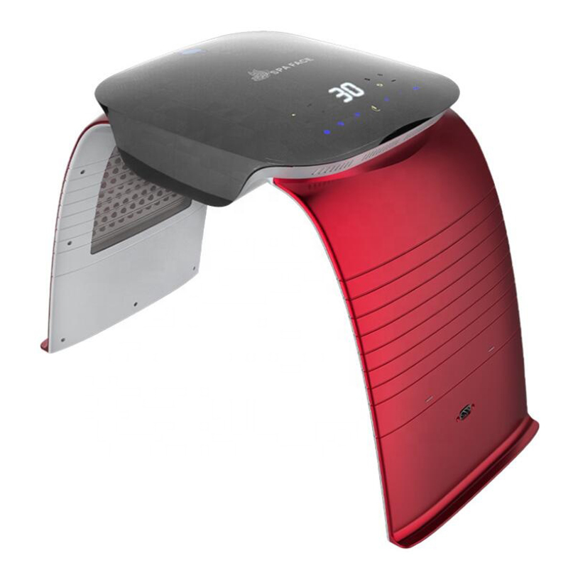 Skin Rejuvenation 7-colors SPA anti-aging skin rejuvenation instrument with hot cold stream spray PDT photon LED facial beauty device