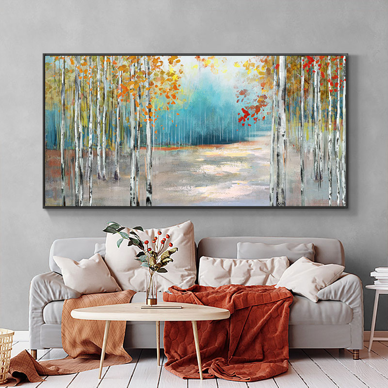 Modern Abstract Art Trees Oil Painting Wall Art Canvas Painting Posters and Print Nordoc Picture For Living Room Home Decor