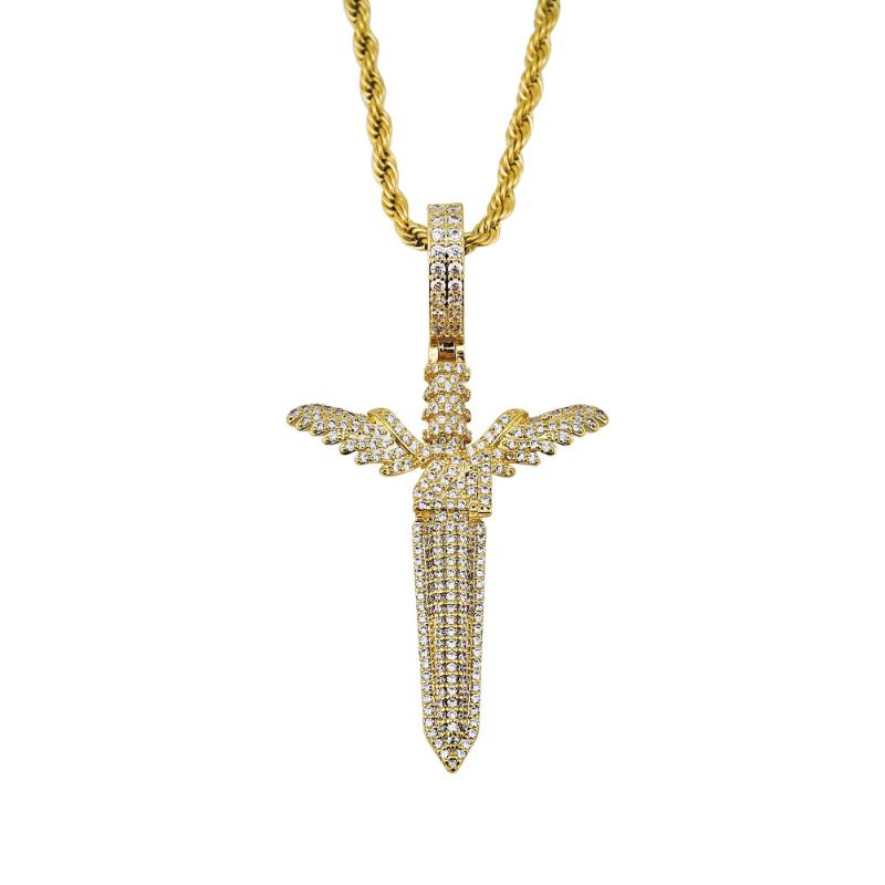 Pendant Necklaces Vintage Gothic Cross Angel Necklace Stainless Steel Full Zircon Inlaid Gold For Men Women Gift Wholesale Neck JewelryPenda
Pendant Necklaces Vintage Gothic Cross Angel Necklace Stainless Steel Full Zircon Inlaid Gold For Men Women Gift Wholesale Neck JewelryPenda