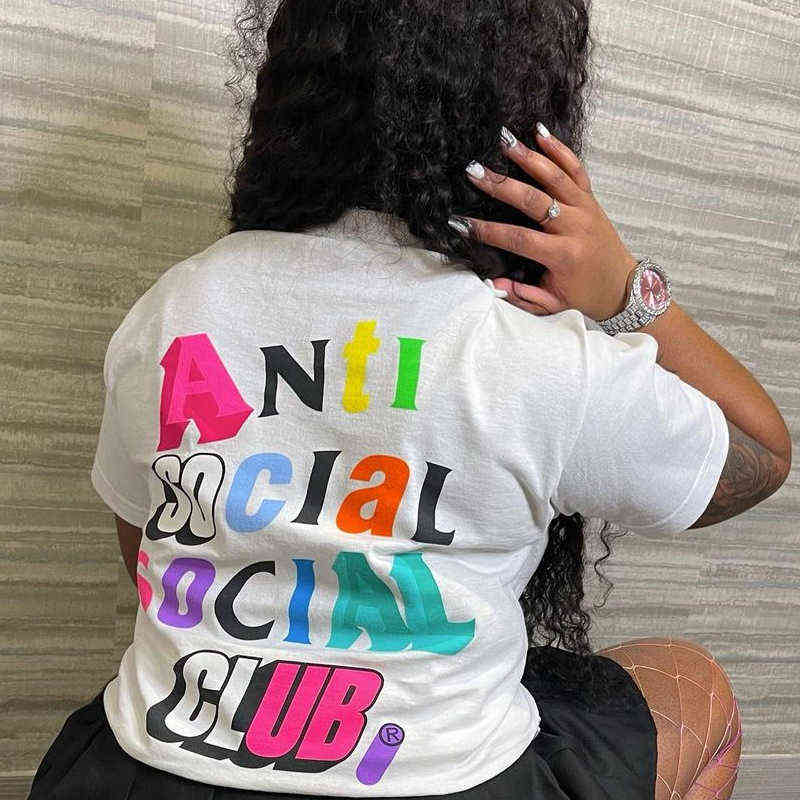 Men' Summer High Street Fashion Brand Color ASSC T Shirts English Printing Round Neck Pure Cotton Loose Short Sleeve T Shirt For Women Anti Social Club T Shirts, White
Men' Summer High Street Fashion Brand Color ASSC T Shirts English Printing Round Neck Pure Cotton Loose Short Sleeve T Shirt For Women Anti Social Club T Shirts, White