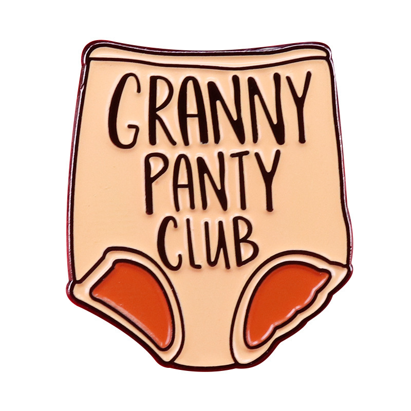 Granny Panty Club Enamel Pins Funny Sarcastic Gift Metal Cartoon Brooch Men Women Fashion Jewelry Gifts Hat Bag Lapel Badges, As picture
Granny Panty Club Enamel Pins Funny Sarcastic Gift Metal Cartoon Brooch Men Women Fashion Jewelry Gifts Hat Bag Lapel Badges, As picture
