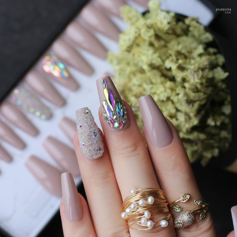 False Nails 3D Caviar Nude UV Coffin Reusable Gel Press On Box Custom Made Crystal Bling Microdrill Glitter Ballet Fasle Prud22, H-uv065 nude
False Nails 3D Caviar Nude UV Coffin Reusable Gel Press On Box Custom Made Crystal Bling Microdrill Glitter Ballet Fasle Prud22, H-uv065 nude