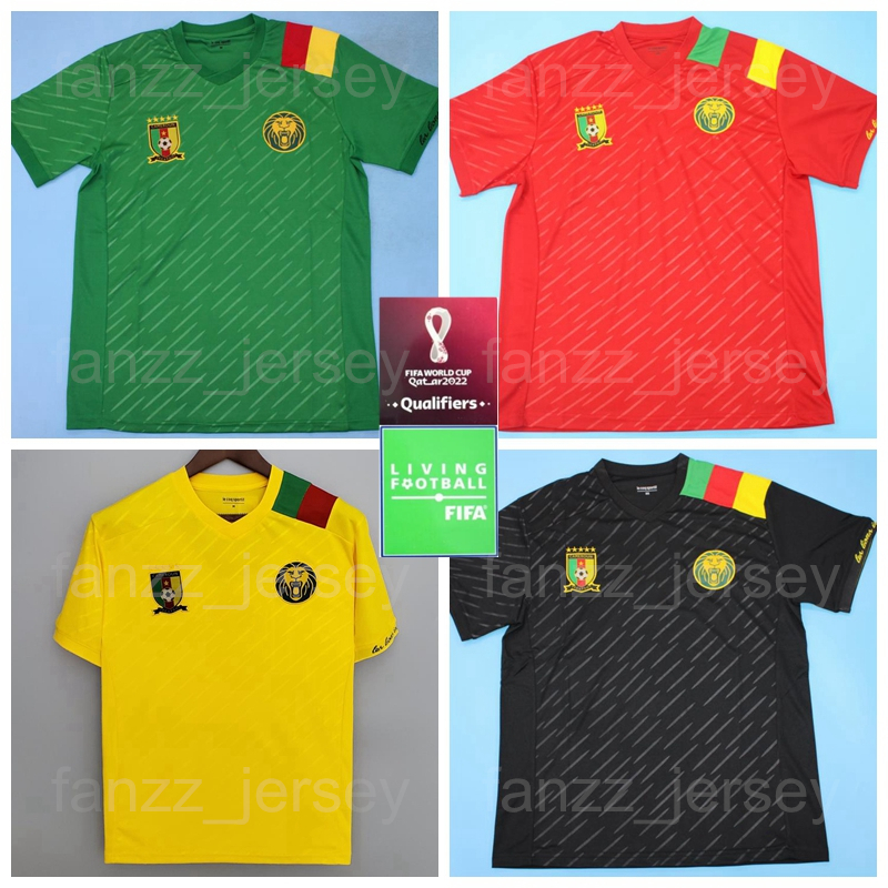 Cameroon Soccer 5 NGADEU-NGADJUI Jerseys 13 CHOUPO-MOTING 23 ONANA 6 OYONGO 9 ETOO ANGUISSA NGAMALEU 10 ABOUBAKAR 12 EKAMBI Football Shirt Kits 2022 Qatar World Cup