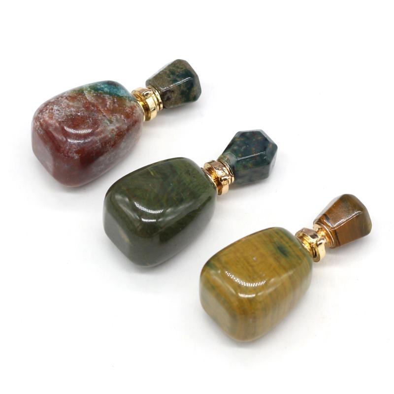 Pendant Necklaces Natural Stone Perfume Bottle Necklace Dialogite Marine Tourmaline Charms Jewelry Making For Women
Pendant Necklaces Natural Stone Perfume Bottle Necklace Dialogite Marine Tourmaline Charms Jewelry Making For Women