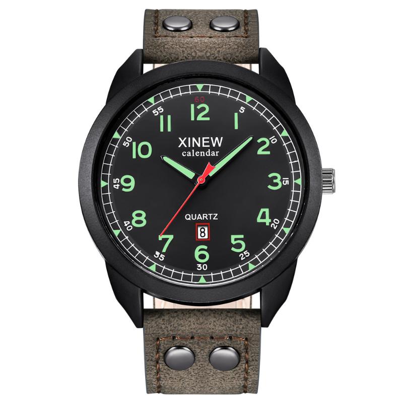 Wristwatches Vintage Men Watches Leather Strap Simple Calendar Luminous Dial Outdoor Quartz Watch Relogio Digital MontreWristwatches Wristwa
Wristwatches Vintage Men Watches Leather Strap Simple Calendar Luminous Dial Outdoor Quartz Watch Relogio Digital MontreWristwatches Wristwa