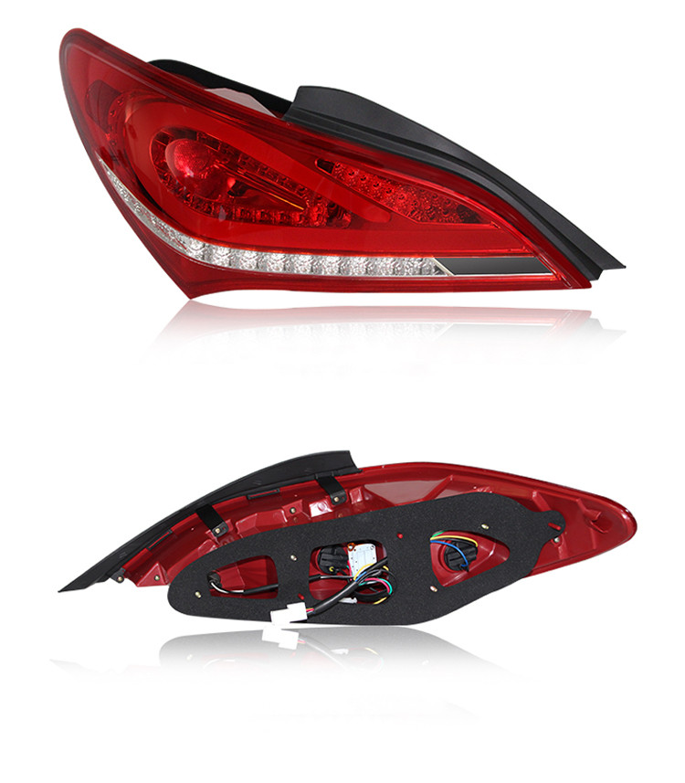 LED Taillights Assembly For Hyundai Genesis Coupe 2009-13 Tail Lamps With Dynamic Turning Lights Brake Reverse lights