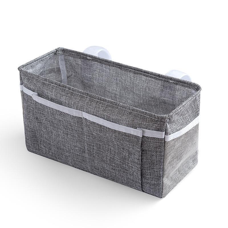 Canvas Baby Crib Organizer Bed Hanging Storage Bag For Baby Essentials Multipurpose Baby Bed Organizer Hanging Diaper Toy Tissue 220531