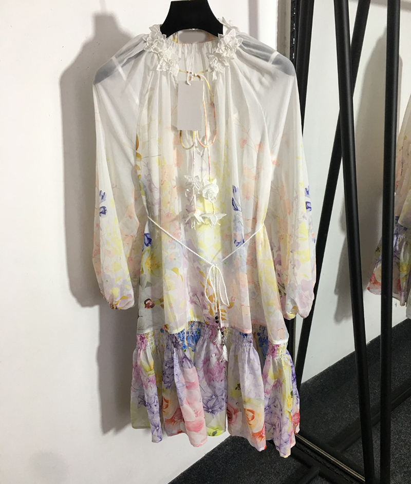 Vintage Floral Womens Dress Long Sleeve Goddess Dresses Summer Midi Dress with Sling Bottom Skirt, With label #20222739
Vintage Floral Womens Dress Long Sleeve Goddess Dresses Summer Midi Dress with Sling Bottom Skirt, With label #20222739