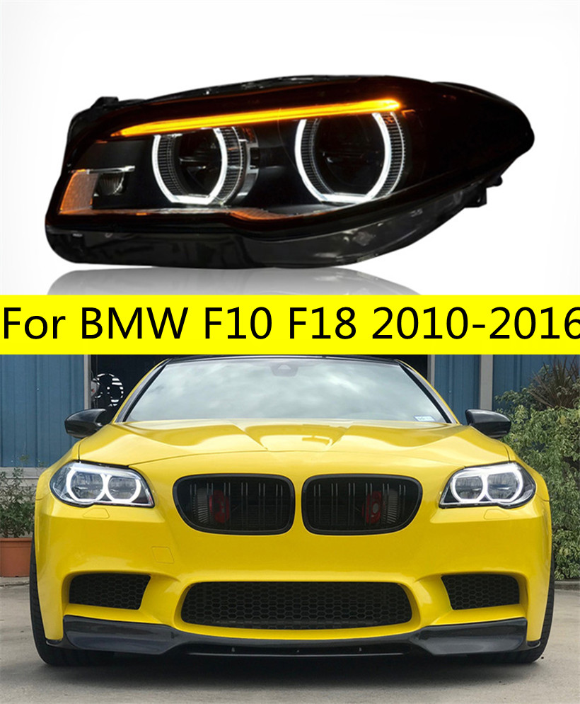 Head Lamp for F10 F18 LED Headlight 20 10-20 16 Headlights 520i 525i 530i 535i DRL Turn Signal High Beam Angel Eye Projector