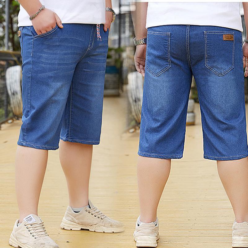 High Waist Denim Shorts Male Plus Fat Size Guy Loose Straight Five-point Pants Breeches Thin Section Men's Jeans, Light blue
High Waist Denim Shorts Male Plus Fat Size Guy Loose Straight Five-point Pants Breeches Thin Section Men's Jeans, Light blue