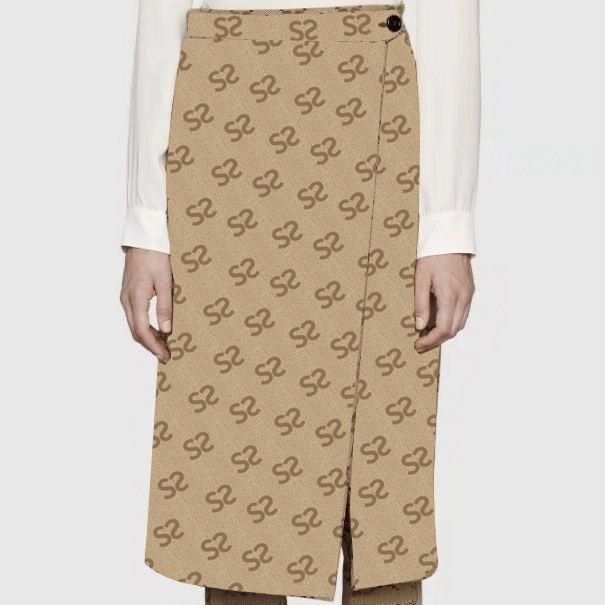 Bicolor Jacquard Women' Dress Autumn New Elastic Waist Contrast Color Pleat Slim Fashion Elegant Medium Length Skirt, Brown
Bicolor Jacquard Women' Dress Autumn New Elastic Waist Contrast Color Pleat Slim Fashion Elegant Medium Length Skirt, Brown