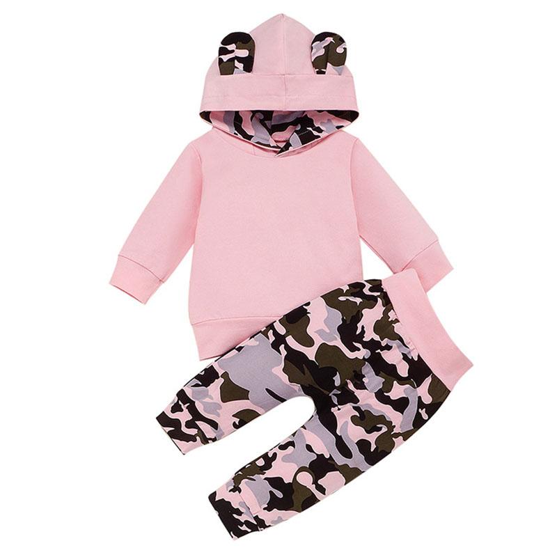 Clothing Sets Baby Girls Ears Hooded Clothes Set Infant Winter Cotton Camouflage Pullover Tops+Pants Toddler Sweatshirts 0-24M, Pink
Clothing Sets Baby Girls Ears Hooded Clothes Set Infant Winter Cotton Camouflage Pullover Tops+Pants Toddler Sweatshirts 0-24M, Pink