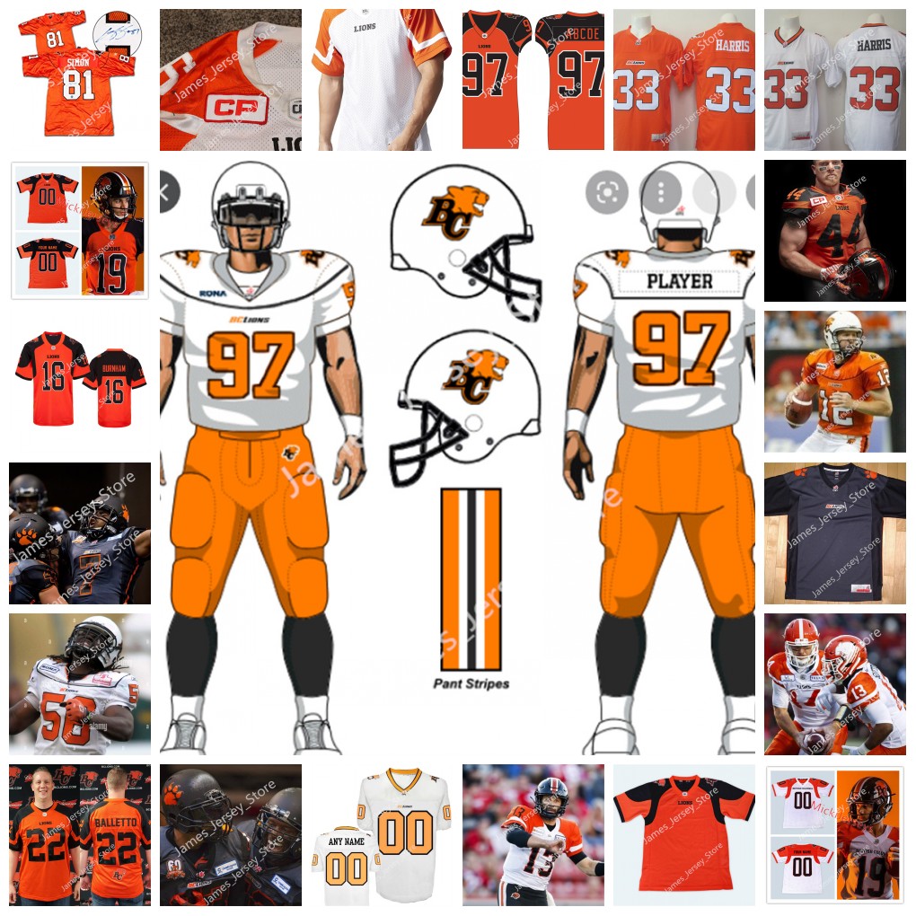 2022 Custom CFL BC Lions Stitched Jersey 82 Jacob Scarfone 18 ArDarius Stewart 84 De'Anthony Thomas 7 Lucky Whitehead 3 Michael Warren II 34 David Mackie 65 Sukh Chungh
2022 Custom CFL BC Lions Stitched Jersey 82 Jacob Scarfone 18 ArDarius Stewart 84 De'Anthony Thomas 7 Lucky Whitehead 3 Michael Warren II 34 David Mackie 65 Sukh Chungh