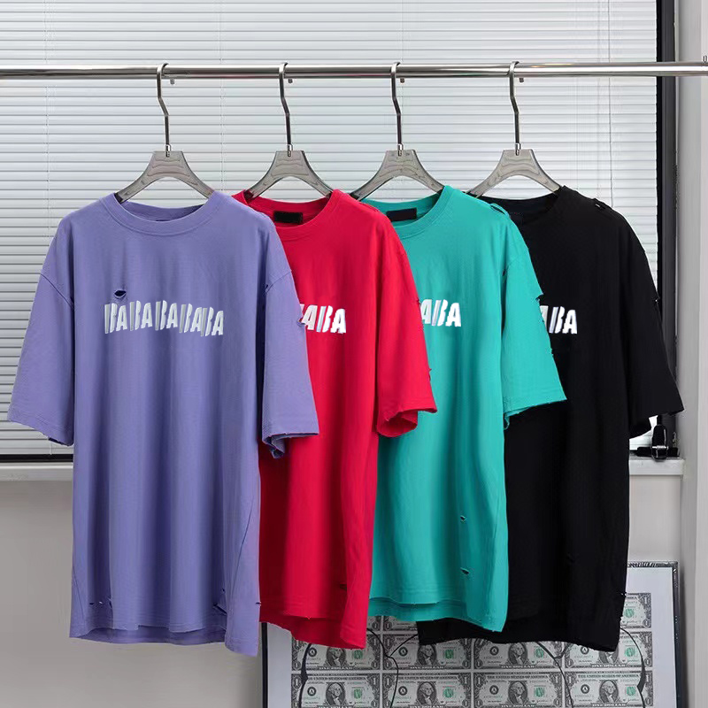 Designer t shirt luxury Ragged hole Summer short Sleeve Men Women classic letter T-shirts senior Pure cotton high quality size XS-L 20 kinds choice, Transportation costs
Designer t shirt luxury Ragged hole Summer short Sleeve Men Women classic letter T-shirts senior Pure cotton high quality size XS-L 20 kinds choice, Transportation costs