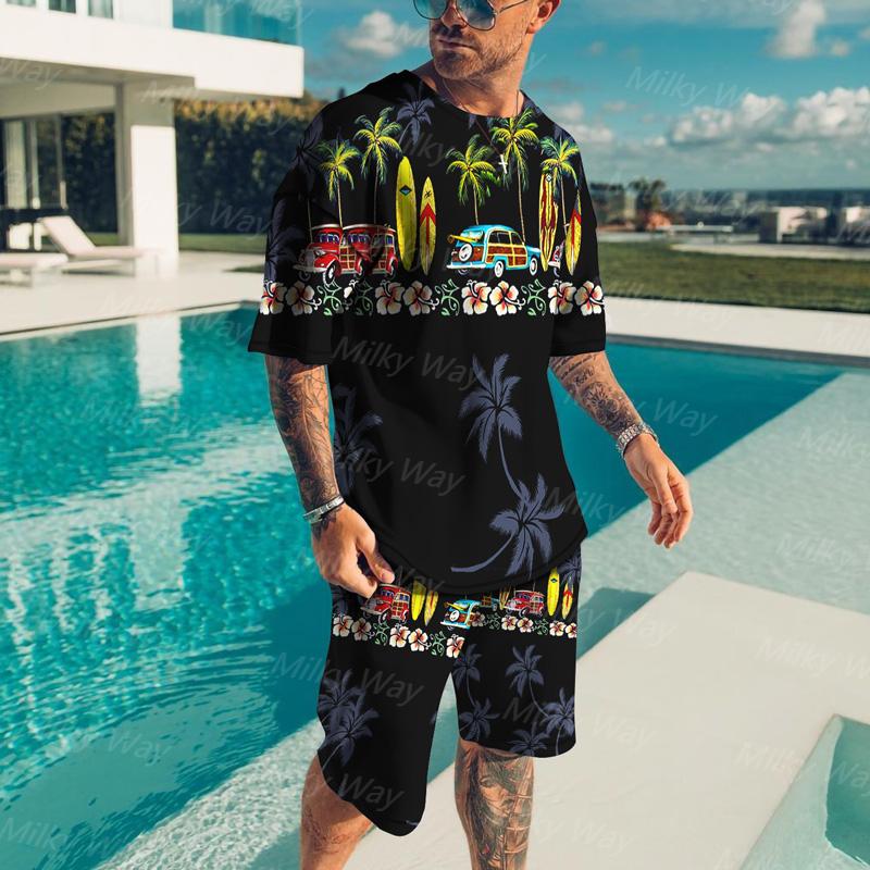 Men's Tracksuits Men's Summer Tracksuit Beach Style T-Shirt Shorts Set Casual Outfits Suit Male Streetwear Oversized Vacation Outdoor Cl, Kz-d5588
Men's Tracksuits Men's Summer Tracksuit Beach Style T-Shirt Shorts Set Casual Outfits Suit Male Streetwear Oversized Vacation Outdoor Cl, Kz-d5588