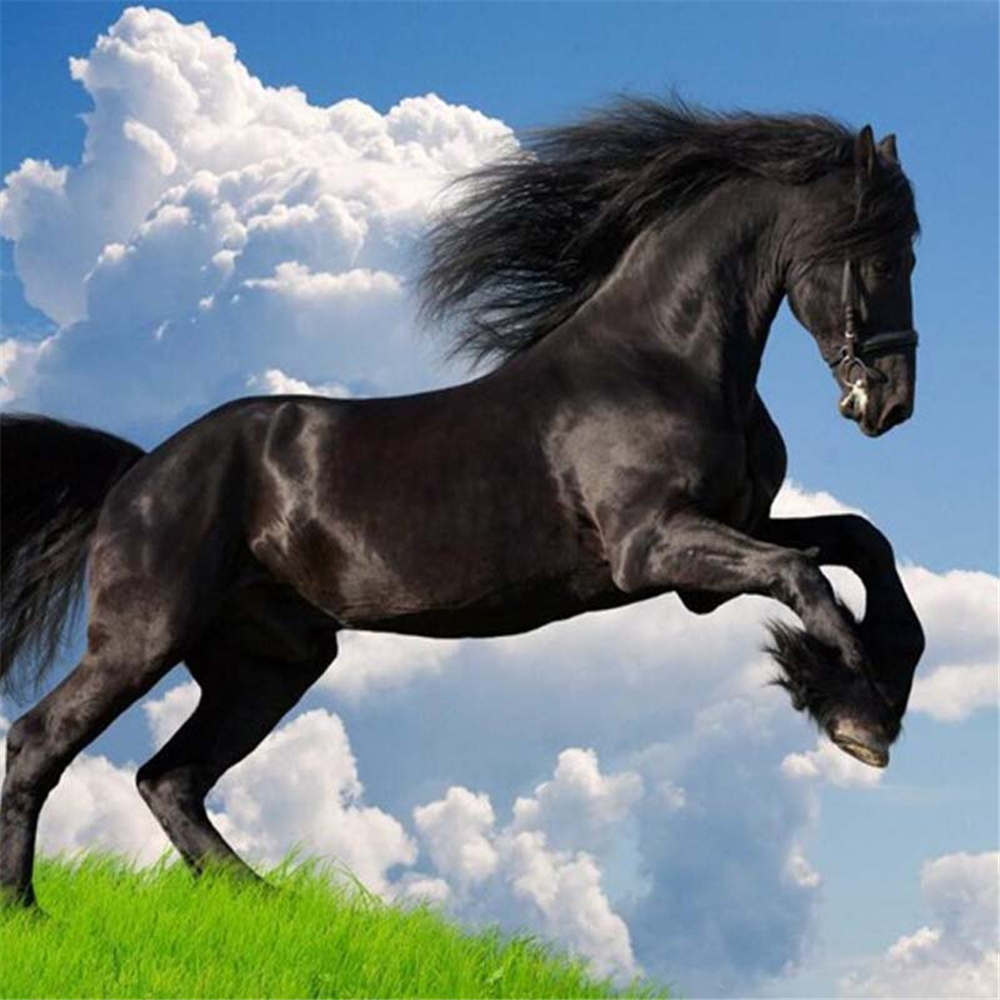 Custom 3D Nature Scenery Blue Sky White Clouds Black Mural Wallpaper Sofa TV Background Wall Papers Home Decor