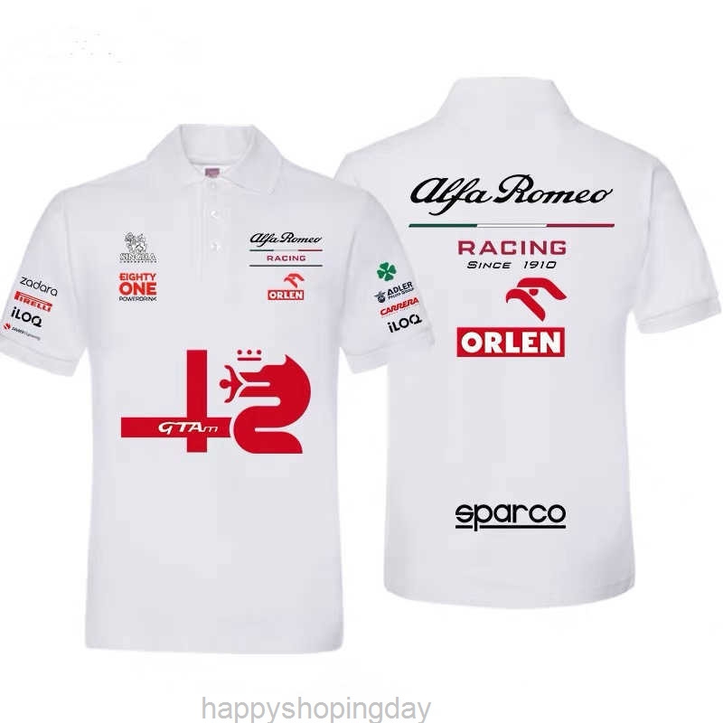 2022 Summer New F1 Formula One Alfa Romeo Team Polo Shirt Men' and Women' Outdoor Extreme Sports Adventure Enthusiasm T-shirt2, Srlp31
2022 Summer New F1 Formula One Alfa Romeo Team Polo Shirt Men' and Women' Outdoor Extreme Sports Adventure Enthusiasm T-shirt2, Srlp31