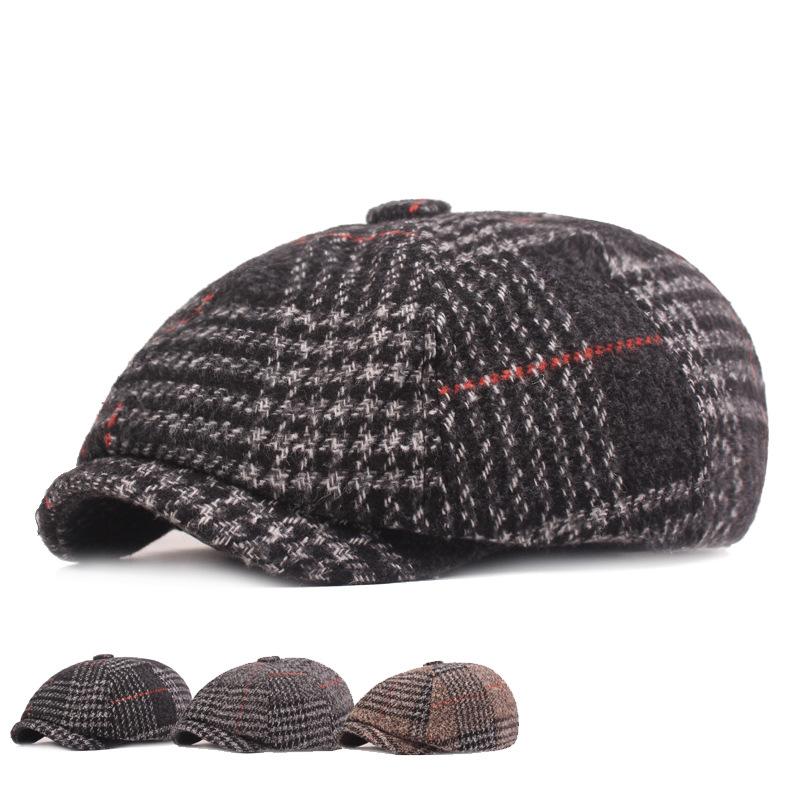Berets Autumn Winter Hats Octagonal Sboy Caps Men Women Warm Tweed Eight-blade For Male Detective Retro Flat ChapeauBerets, Black
Berets Autumn Winter Hats Octagonal Sboy Caps Men Women Warm Tweed Eight-blade For Male Detective Retro Flat ChapeauBerets, Black