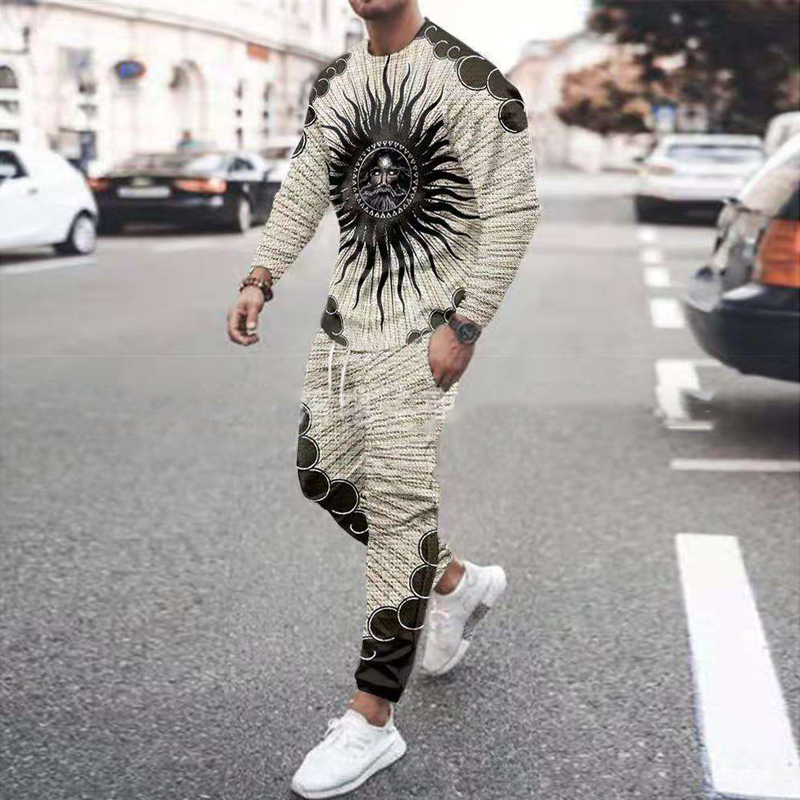 Spring Men s Set Tracksuit Men Sportsuits Gentlemen T shirt Suit Long Sleeve Colorful Gyms Casual Sportswear 220615