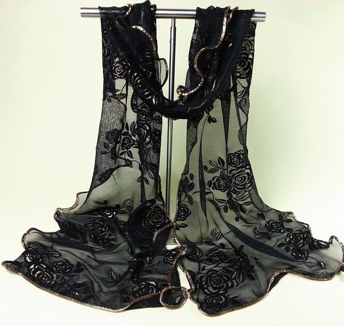 Scarves Sexy Black Lace Flower Long Soft Scarf Women Fashion Wrap Shawl Stole Spring Autumn Volie Pashmina Hijab 180 43 CmScarves
Scarves Sexy Black Lace Flower Long Soft Scarf Women Fashion Wrap Shawl Stole Spring Autumn Volie Pashmina Hijab 180 43 CmScarves