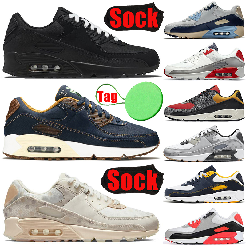 With Sock Tag 90 90s mens womens running shoes Triple Black Cargo Khaki Desert Shimmer Polka Safari Lahar Escape Cork men trainers sports sneakers, #19 wolf grey
With Sock Tag 90 90s mens womens running shoes Triple Black Cargo Khaki Desert Shimmer Polka Safari Lahar Escape Cork men trainers sports sneakers, #19 wolf grey