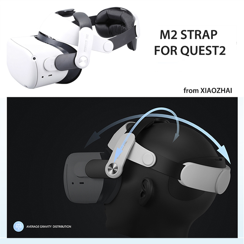 BOBOVR M2 Adjustable Halo Strap For Oculus Quest 2 Gravity Dispersion Comfortable C2 carryin Case for 2 Accessories 220509