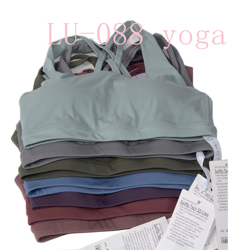High Quality Fitness Lu-088 Bra Women Gym Tank Top Butter Soft Cross Back Yoga Vest Athletic High Impact Brassiere With Chest Pad, L007
High Quality Fitness Lu-088 Bra Women Gym Tank Top Butter Soft Cross Back Yoga Vest Athletic High Impact Brassiere With Chest Pad, L007