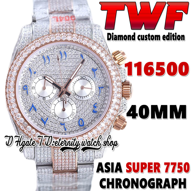 2022 TWF V3 bf116500 ETA 7750 SA7750 Chronograph Automatic Mens Watch jh116595 Diamond Arabic Dial 904L Steel Iced Out Diamonds Two Tone Bracelet eternity Watches, Watch waterproof cost
2022 TWF V3 bf116500 ETA 7750 SA7750 Chronograph Automatic Mens Watch jh116595 Diamond Arabic Dial 904L Steel Iced Out Diamonds Two Tone Bracelet eternity Watches, Watch waterproof cost