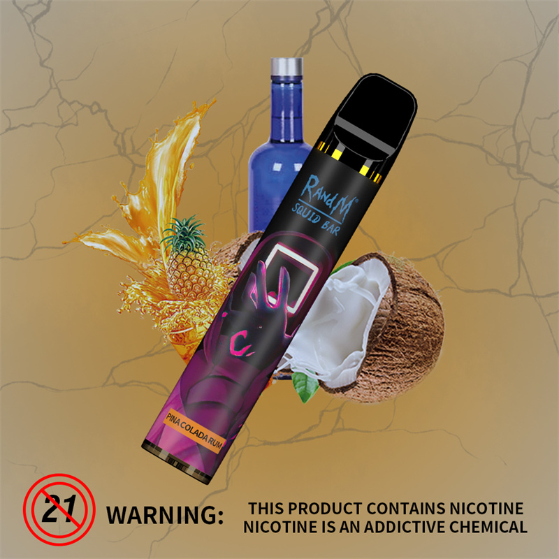 RandM Squid bar Disposable Vape Pen starter kit E cigarettes 1100mAh 12 colour 8ml Blueberry Ice 2500puffs
RandM Squid bar Disposable Vape Pen starter kit E cigarettes 1100mAh 12 colour 8ml Blueberry Ice 2500puffs