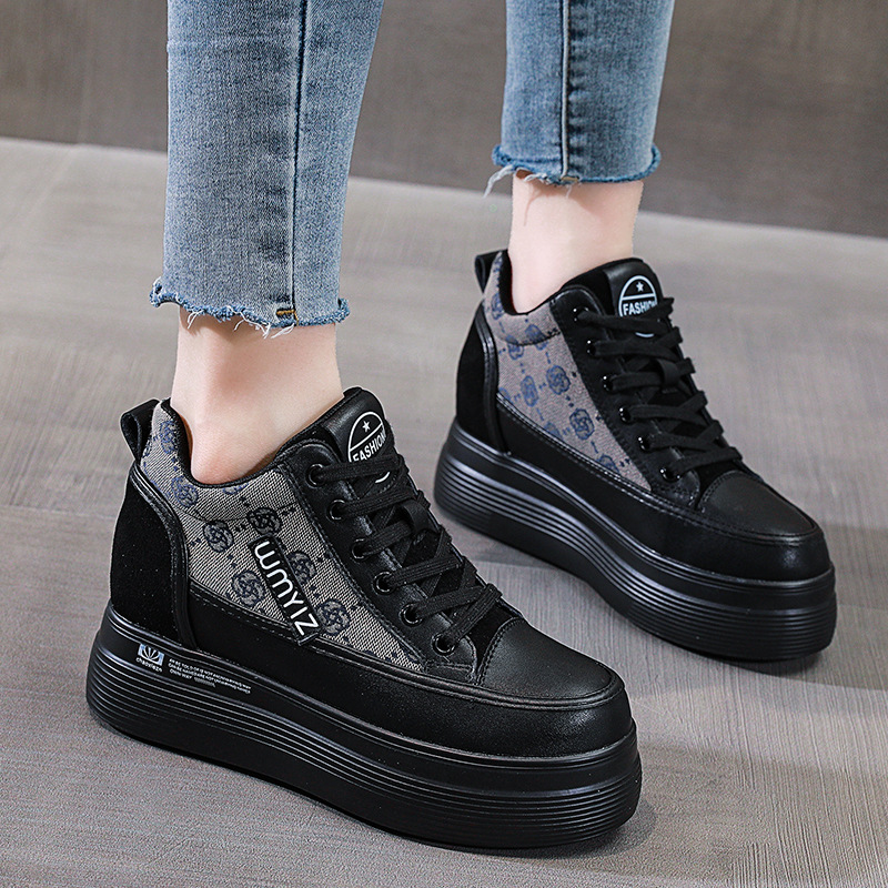 6.5cm Platform Wedge Women Casual Shoes Hidden Heel Chunky Sneakers Dad Shoes Za Fashion Sneakers Spring Autumn, Gray
6.5cm Platform Wedge Women Casual Shoes Hidden Heel Chunky Sneakers Dad Shoes Za Fashion Sneakers Spring Autumn, Gray